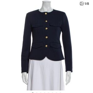 NWT Veronica Beard Kensington Knit Blazer with Gold Buttons